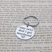 将图片加载到图库查看器,SSDGM Keychain Stay Sexy Don’t Get Murdered Gifts for Daughter Teen Girls Sisters Best Friend My Favorite Murder Gifts Feminist Murderino True Crime Gift for Women Her BFF Bestie MFM keyring