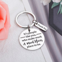 将图片加载到图库查看器,Coworker Gifts for Office Women Men Leaving Going Away Gifts for Work Bestie Thank You Keychain Appreciation Gifts for Her Him Colleague Christmas Birthday Retirement Promotion Gifts for Leader Mentor