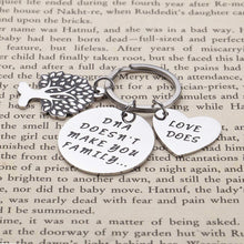 将图片加载到图库查看器,Step Dad Mom Gifts for Stepmother Stepfather Birthday Keychain from Daughter Son for Fathers Mothers Day DNA Doesn't Make Us Family Love Does Parent Gift Wedding Adoption Gift from Kids