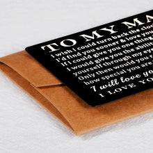 将图片加载到图库查看器,Engraved Love Notes Wallet Insert Card Gifts for Him Husband Fiance to My Man Gifts Boyfriend Hubby Anniversary Valentines Birthday Gifts from Wife Christmas Wedding Engagement Card Gift Groom Men