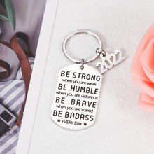将图片加载到图库查看器,Inspirational Quotes Keychain Son Daughter Christmas Birthday Graduation Gifts for Class 2022 Women Men College High School Boys Girls Senior Be Strong Pendant for Him Her Friends Presents from Mom