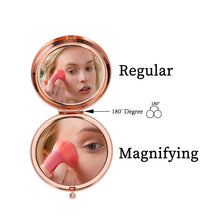 将图片加载到图库查看器,Eunigem Granddaughter Graduation Gifts for Her Rose Gold Compact Mirror Granddaughter Birthday Valentines for High School College Graduating Granddaughter Back to School Coming-of-Age Charms