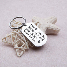 将图片加载到图库查看器,Father’s Day Gifts Step Dad Keychain Gifts for Stepfather Father in Law Birthday Wedding Gift for Step Dad Father of Bride Groom Personalized Key Chain Ring Charm for New Dad Adopted Father