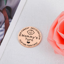将图片加载到图库查看器,New Parent Decision Coin Gifts for First Time Mom Dad Mommy To Be Funny Baby Shower Gifts for New Parents Couples Newborn Baby Gift for Pregnancy Mummy Christmas Mothers Day Birthday Gift Double-Sided