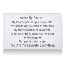 将图片加载到图库查看器,Valentines Day Card Gifts for Husband Boyfriend Anniversary Christmas Present for Men Women Wallet Insert Card Wedding Engagement Gifts for Him Her Birthday Couples Lovers Gifts from Girlfriend Wife