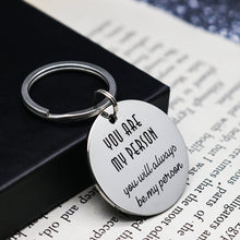 将图片加载到图库查看器,Eunigem Best Friend Gifts Keychain Couple Set Gift for Him Her You are My Person Bestie Gift Keychain, Sisters Gift Keychain, BFF Gift Inspirational Friendship Gift for Women Men Teens Girls Boys