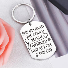 将图片加载到图库查看器,Nurse Gifts Keychain for Women Her Nursing Students Inspirational RN LPN Gifts for Nurses Female Practitioner Thank You Presents Nurse’s Day Graduation Birthday Appreciation Christmas Gifts Jewelry
