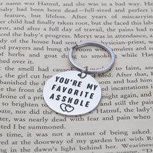 将图片加载到图库查看器,Funny Gifts for Boyfriend Girlfriend You're My Favorite Asshle Keychain for Husband Wife Valentines Day Birthday Anniversary Christmas Present Couples Keychains for Him Her