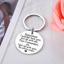 将图片加载到图库查看器,Funny Valentines Day Gifts for Men Women Christmas Anniversary Keychain Gifts for Him Her Boyfriend Husband Birthday Presents from Girlfriend Wife Long Distance Relationship Keepsake for Couples