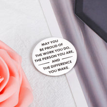 将图片加载到图库查看器,Teacher Coach Appreciation Thank You Gifts for Boss Leader Inspirational Token Charm for Volunteer Coworkers Going Away Leaving from Staff Team Holiday Goodbye Gifts for Nurses Office Women Men