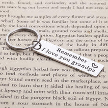 将图片加载到图库查看器,Grandpa Keychain Birthday Gifts for Grandfather from Granddaughter Grandson Father's Day Gift Christmas Wedding for Grandparents Men Him Promoted to Granddad Key Ring from Grandkids Grandchildren