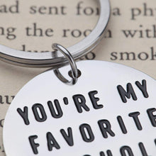 将图片加载到图库查看器,Funny Gifts for Boyfriend Girlfriend You're My Favorite Asshle Keychain for Husband Wife Valentines Day Birthday Anniversary Christmas Present Couples Keychains for Him Her