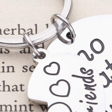 将图片加载到图库查看器,Best Friend Forever Keychain Friendship Jewelry Gifts for Women Teens Grils Sisters Besties BFF Christmas Birthday Relationship Gifts for Long Distance Friend