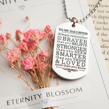 将图片加载到图库查看器,To My Son Daughter Gifts From Mom Dad Inspirational Necklace Christmas