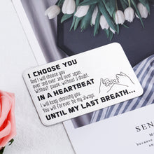 将图片加载到图库查看器,Engraved Wallet Card Insert for Men Women Anniversary Valentines Day Gifts for Him Her Husband Wife Wedding Day Birthday Engagement Gifts for Bride Groom Boyfriend Girlfriend Mini Love Note