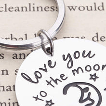将图片加载到图库查看器,Mother Keychain Mothers Day Gift for Mom from Daughter Son I Love You to The Moon and Back Couples Gifts for Girlfriend Boyfriend Wife Husband Wedding Anniversary Personalized Jewelry for Her Him