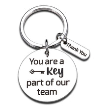 将图片加载到图库查看器,Team Gifts for Coworker Keychain Thank You Gifts for Staff Employee Appreciation Present for Manager Leader Boss Day Gifts for Boss Lady Birthday Christmas Charm for Coworker Women Leaving Retirement