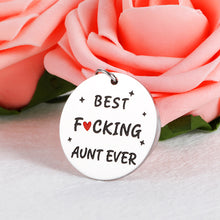 将图片加载到图库查看器,Funny Gifts for Aunts Birthday from Niece Nephew Unique Keychain for Women Auntie Aunt To Be Sister-in-law Jewelry from Sisters Daughter-in-law Christmas Mothers Day Best Aunt Ever Charm for Her