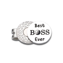 将图片加载到图库查看器,Boss Day Gifts for Men, Boss Lady Gifts for Women, Best Boss Ever Gifts Golf Ball Marker for Men Magnetic Hat Clip, Appreciation Thank You Gifts for Leader Mentor Christmas Retirement Farewell Gifts