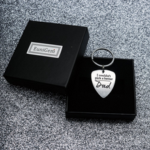 将图片加载到图库查看器,Father’s Day Gifts Personalized Guitar Pick for Dad Father Stepfather Stepdaddy Daddy I Couldn't Pick a Better Dad Guitar Pick Gift from Wife Daughter Son Kids Child Birthday Gift for Men Present