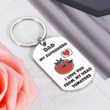 将图片加载到图库查看器,Funny Fathers Day Gifts Keychain for Dad Father In Law Humor Punny Birthday Gifts from Daughter Son Kids Wife I Love You Charm for Him Daddy Papa Foster Step Father of Bride Wedding Christmas Presents