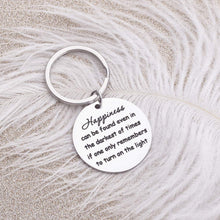 将图片加载到图库查看器,Inspirational Keychain Gifts for Women Men, Motivational Gift for Teen Girls Best Friend,Encouragement Gift for Kids, Birthday Graduation Key Ring Jewerly for Harry Potter Fans Happiness can be Found