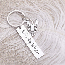 将图片加载到图库查看器,Couples Gifts Keychain for Boyfriend Girlfriend You’re My Lobster Cool TV Props Friends Wedding Valentine’s Anniversary Brithday Huaband Wife Romantic Keyring Jewelry for Him Her