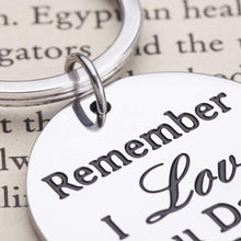 将图片加载到图库查看器,Fathers Day Gift for Dad Keychain from Daughter Remember I Love You Dad Brithday Gift for Daddy from Son Kids for Wedding Christmas Valentines Day Key Ring for Him Men