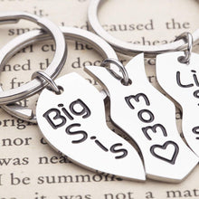 将图片加载到图库查看器,3Pcs Mom Gifts Keychain from Daughter for Mothers Day Gifts for Big Sis Little Sis Mom Matching Heart Pendant Keychain Set for Mom Daughter Family Gift for Christmas Birthday for Women Sister