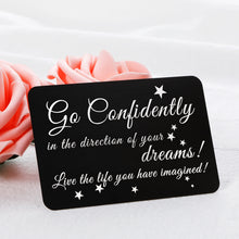 将图片加载到图库查看器,Graduation Wallet Card 2021 Gifts for Him Her Seniors Inspirational Card Inserts Gifts for Women Men High School College Nurses Student Girls Boys Graduates Birthday Well Wishes Cards from Dad Mom BFF