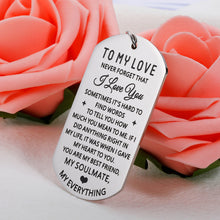 将图片加载到图库查看器,Christmas Gifts for Men Women Stocking Stuffers for Her Him Boyfriend Husband Birthday Gifts for Anniversary Valentines To My Love Soulmate Keychain Gifts from Girlfriend Wife Wedding Engagement Charm