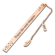 将图片加载到图库查看器,Enjoy The Next Chapter Bookmark for Book Lover Class of 2022 Graduation Gifts for Him Her High School Student Coming-of-Age Birthday Gifts for Son Daughter Coworker Promotion Going Away Presents