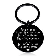 将图片加载到图库查看器,Funny Valentines Day Gifts for Men Women Anniversary Keychain Gifts for Him Her Boyfriend Husband Birthday Christmas Presents from Girlfriend Wife Couple Gifts for Long Distance Relationship Keepsake