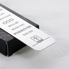 将图片加载到图库查看器,Inspirational Christian Gifts for Women Men Bible Verse Bookmark with Cross Pendant for Teenage Boys Girls Be Strong and Courageous Book Maker Son Daughter Christmas Birthday Graduation Present