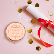 将图片加载到图库查看器,Class of 2023 Graduation Gift for Daughter, Inspirational Graduation Gifts for College High School Graduating Daughter PhD Master Degree Grad Gifts Girls Senior Night Keepsake Rose Gold Compact Mirror