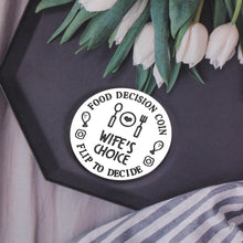 将图片加载到图库查看器,Funny Destiny Flip Coin Gift for Men Women Valentines Day Anniversary Birthday Gifts for Husband Wife To Be Food Decision Coin Wedding Gifts for Newlyweds Newly-married Couple Unique Stocking Stuffers