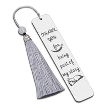 将图片加载到图库查看器,Thank You for Being Part of My Story Bookmark Appreciation Gifts for Teacher Week Thank You Gifts for Women Men Teachers Presents from Students Class 2022 Graduation Bookmark to Friends Masters Degree