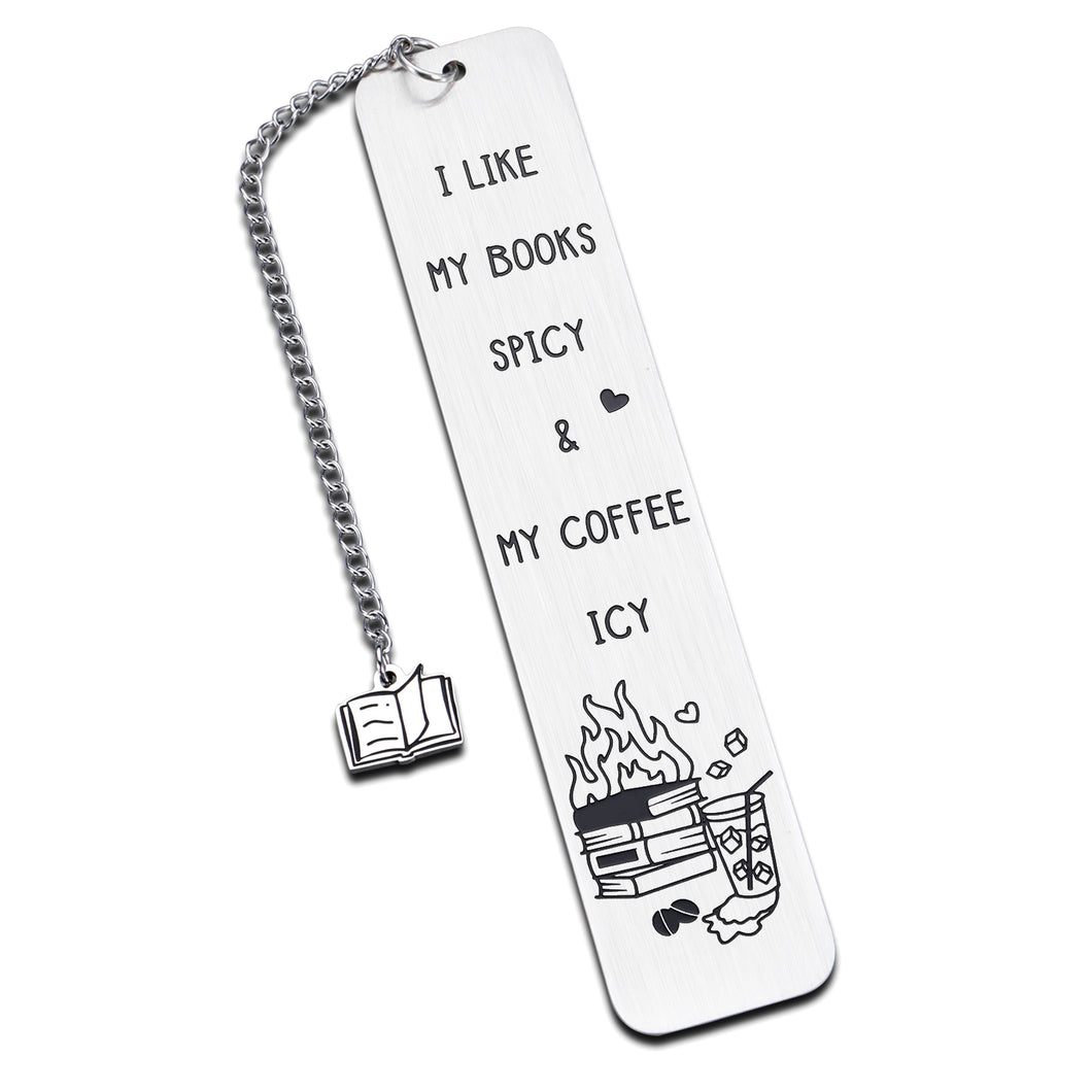 Funny Bookmark for Women Men Bookish Book Lovers Friends Birthday Gifts for Him Her Spicy Book Reader Book Mark Gifts for Female Bookworms Reading Gifts from Book Club Christmas Stocking Stuffers