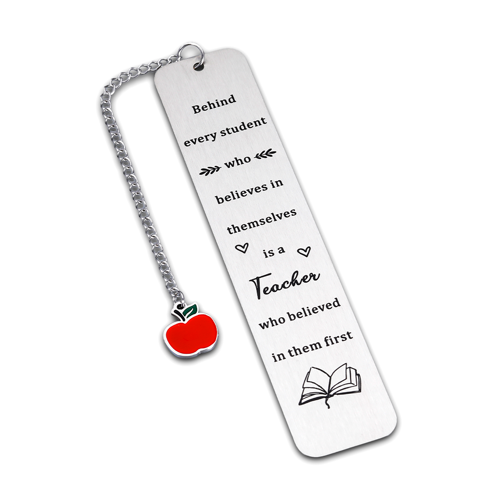 Thank You Gifts Bookmark for Women Men Teachers Day Appreciation Presents for Her Him Teacher Graduation Gifts Female Male Christmas Valentines Retirement Charms for Special Education Preschool Tutor