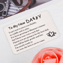将图片加载到图库查看器，New Dad Gifts for Men, Wallet Insert Card Gifts for First Time Dad, New Dad to Be Gifts for Him Men, Pregnancy Announcement Gifts to Husband, New Daddy Gifts for Father&#39;s Day, First Time Daddy Gifts
