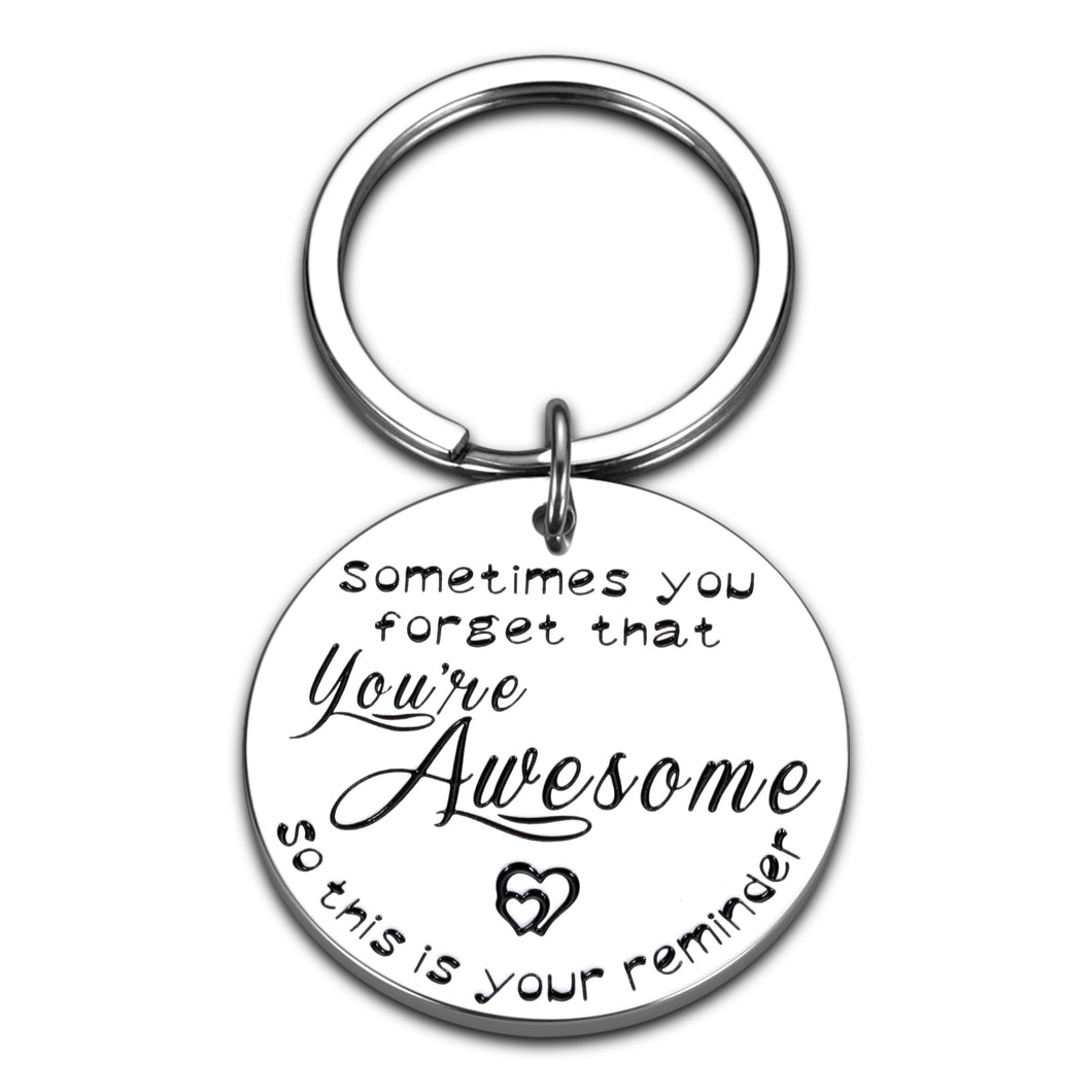 Inspirational Gifts for Women Men Keychain Birthday Gifts for Boyfriend Dad Mom Her Him Thank You Gifts for Being Awesome Coworkers Friends Boss Graduation Presents for Daughter Son Thanksgiving Day