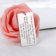 将图片加载到图库查看器，Men Birthday Gift Ideas Christmas Valentines Day Anniversary Keychain Gifts for Him Fiance Husband
