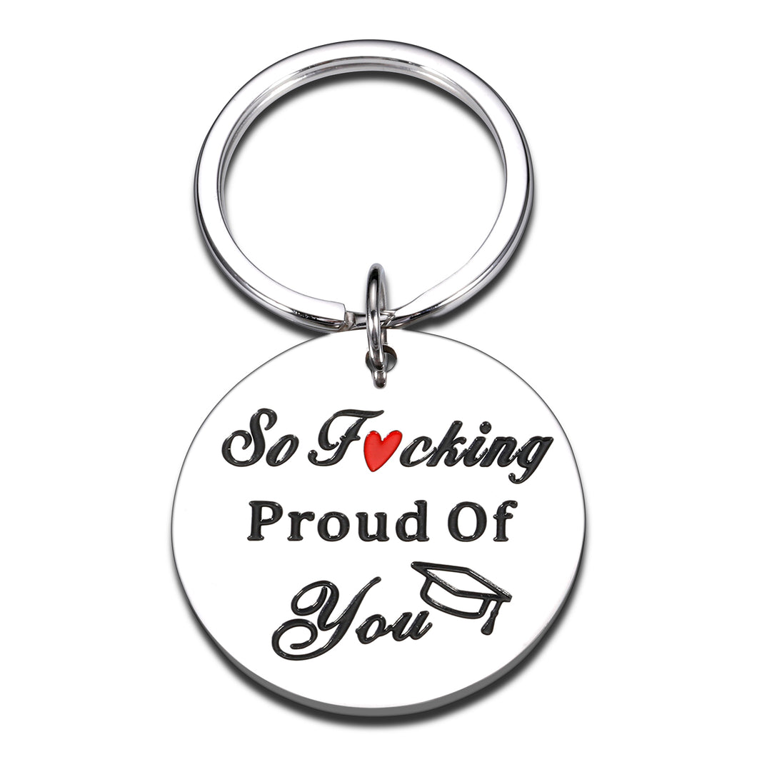 Funny Graduation Keychain Gifts for 2023 Senior College Women Men PhD Master Degree Graduates Gifts for Her Him High School Son Daughter Boys Girls Graduation Charms for Best Friend Nursing Law School