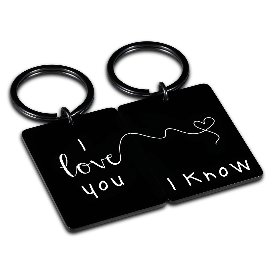 Couple Gifts for Him and Her Jewelry Star Wars Merchandise Keychain for Men Women Teens 2pcs Valentines Day Gifts for Boyfriend Girlfriend Husband Wife Anniversary Wedding Presents I Love You Gifts