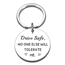 将图片加载到图库查看器，Drive Safe Keychain for Boyfriend Birthday Gifts from Girlfriend Valentines Gifts for Men Women Husband Anniversary Christmas Present for Him Her Couple Gifts from Wife Son New Driver Love You Gifts
