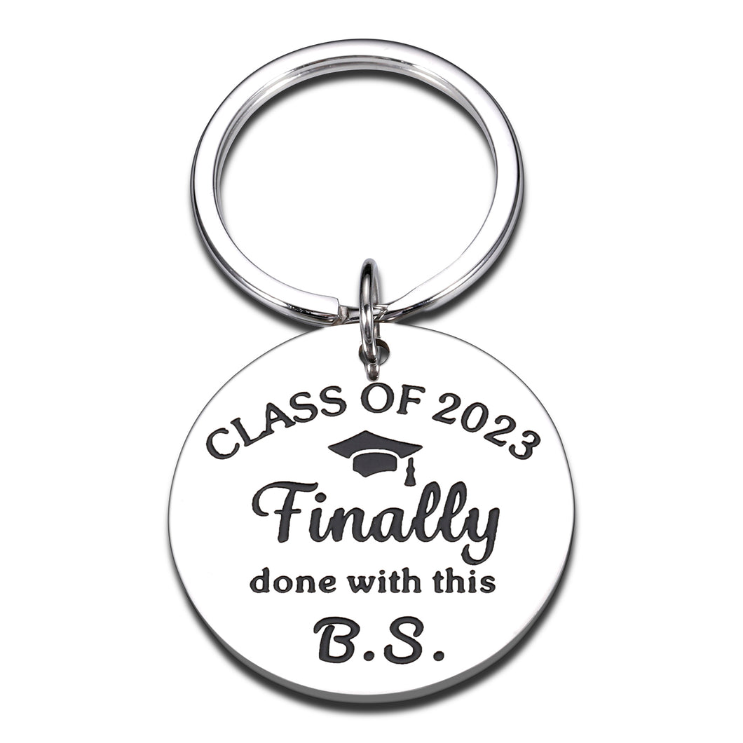 Funny Graduation Keychain Class of 2023 Graduation Gifts for Him Her High School College 2023 Senior Grad Gifts for Grad Boys Girls Son Daughter Friend Nurse PhD Master Graduation Gifts for Women Men