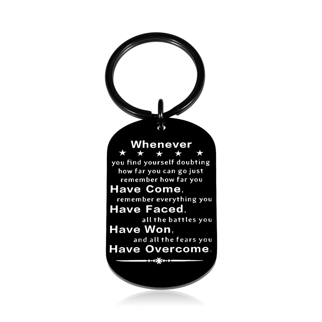 Encouragement Sobriety Gifts Inspirational Keychain for Men Women Recovery Gifts for NA AA Addiction Alcoholic Suicidal Breast Cancer Survivor Post Surgery Sober Strong Warrior Birthday Christmas Gift