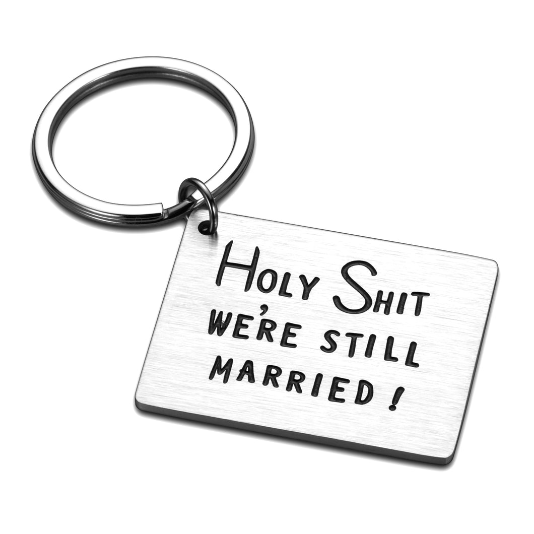 Funny Gifts Keychain for Men Women Anniversary Valentines Day Gifts for Him Her Husband Wife Hubby Wifey Hilarious Couple Gifts for Wedding Birthday Gifts for 5th 10th 20th Anniversary