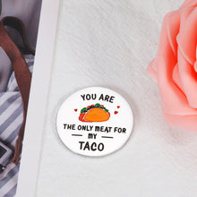 将图片加载到图库查看器，Funny Gifts for Husband Boyfriend Pocket Token Humor Valentines Gifts for Him Her Naughty Anniversary Birthday Wedding Couple Gifts for Hubby Groom Fiancé Gag Taco Lover Gifts from Wife Girlfriend
