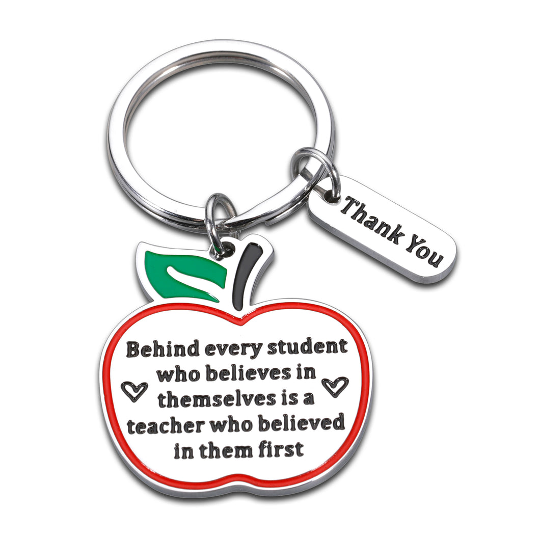 Teacher Appreciation Gifts for Women Men Thank You Keychain Teachers Day Birthday Graduation Gift for Him Her Teaching Friends Preschool Daycare Special Education Christmas Valentines Retirement Charm